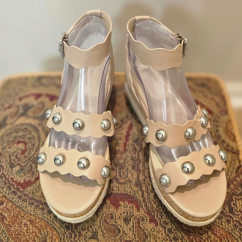Marc Fisher Faythe Studded Platform Sandals Size 7.5